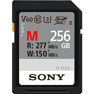 SONY SFG2M - SDXC-Speicherkarte  (256 GB, 277 MB/s, Schwarz)