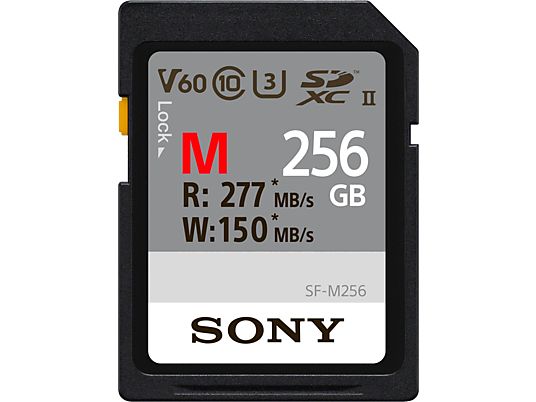 SONY SFG2M - SDXC-Schede di memoria  (256 GB, 277 MB/s, Nero)