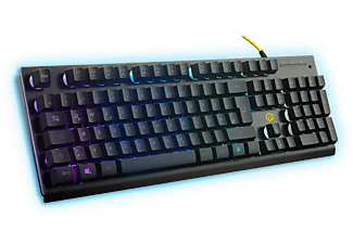 ISY IGK-3000-DE, Gaming Tastatur, Rubberdome, kabelgebunden, Schwarz