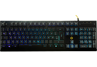 ISY IGK-3000-DE, Gaming Tastatur, Rubberdome, kabelgebunden, Schwarz