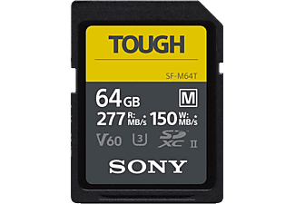 SONY SF-M64T - SDXC-Carte mémoire  (64 GB, 277 MB/s, Noir)