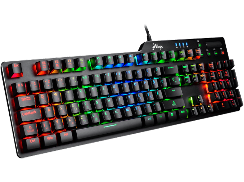 GWINGS GW999MKB mechanikus gaming billentyűzet, multimédiás gombokkal