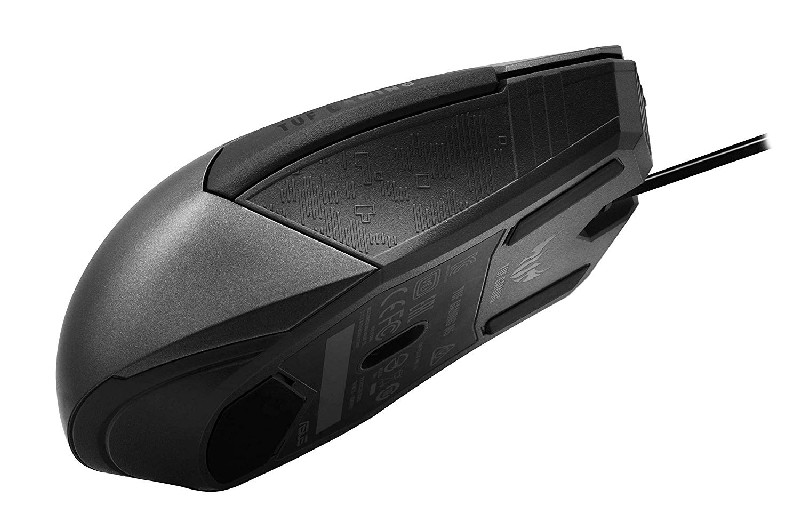 Ratón gaming - ASUS TUF M5, 6200 DPI, USB, Óptico, 220 PPS, Aura Sync, Interruptores Omron®, Negro
