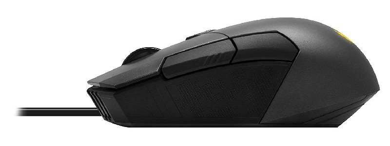 Ratón gaming - ASUS TUF M5, 6200 DPI, USB, Óptico, 220 PPS, Aura Sync, Interruptores Omron®, Negro