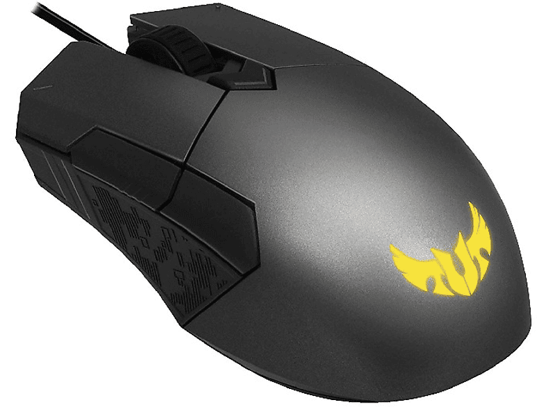 Ratón gaming - Asus TUF M5, 6200 DPI, USB, Óptico, 220 PPS, Aura Sync, Interruptores Omron®, Negro