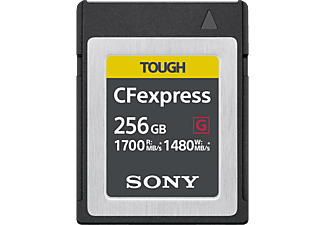 SONY CEBG256 Type B Tough 1700MB/S - CFexpress-Carte mémoire  (256 GB, 1700 MB/s, Noir)