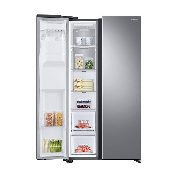 Frigorífico americano - Samsung RS68N8242SL/EF, Dispensador agua/hielo, 617 l, Twin Cooling Plus,  Inox