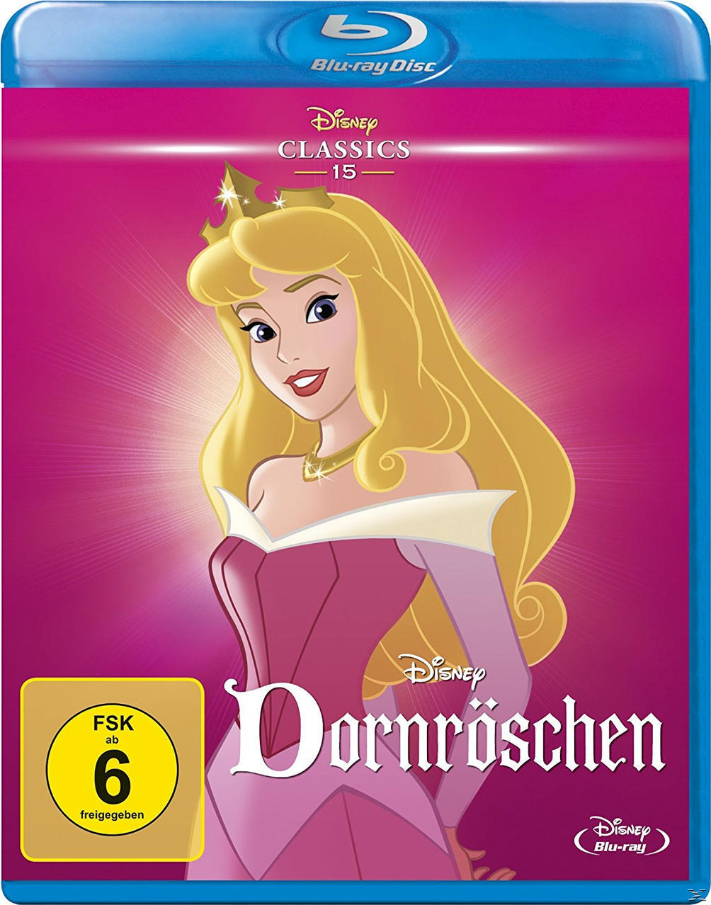 Eine blaue Blu-ray-Hülle mit einem Disney-Filmcover. Der Hintergrund ist weiß.