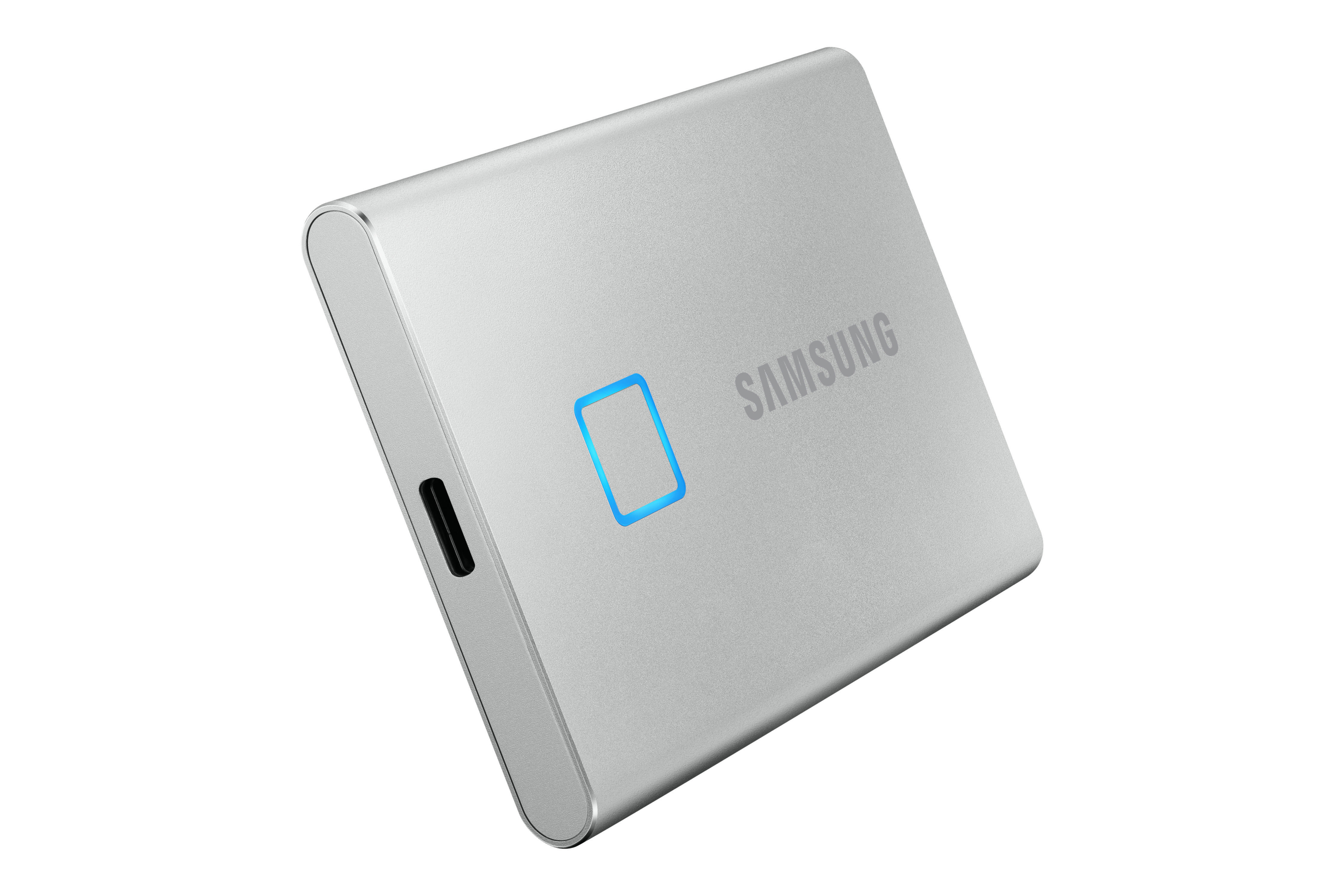SAMSUNG Portable SSD T7 Touch Festplatte, 2 TB SSD, extern, Silber