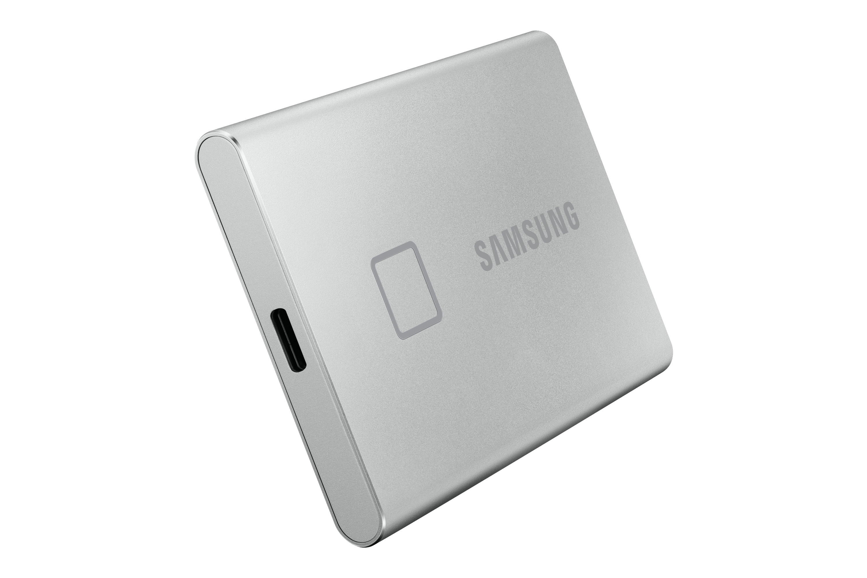 SAMSUNG Portable SSD T7 Touch Festplatte, 2 TB SSD, extern, Silber