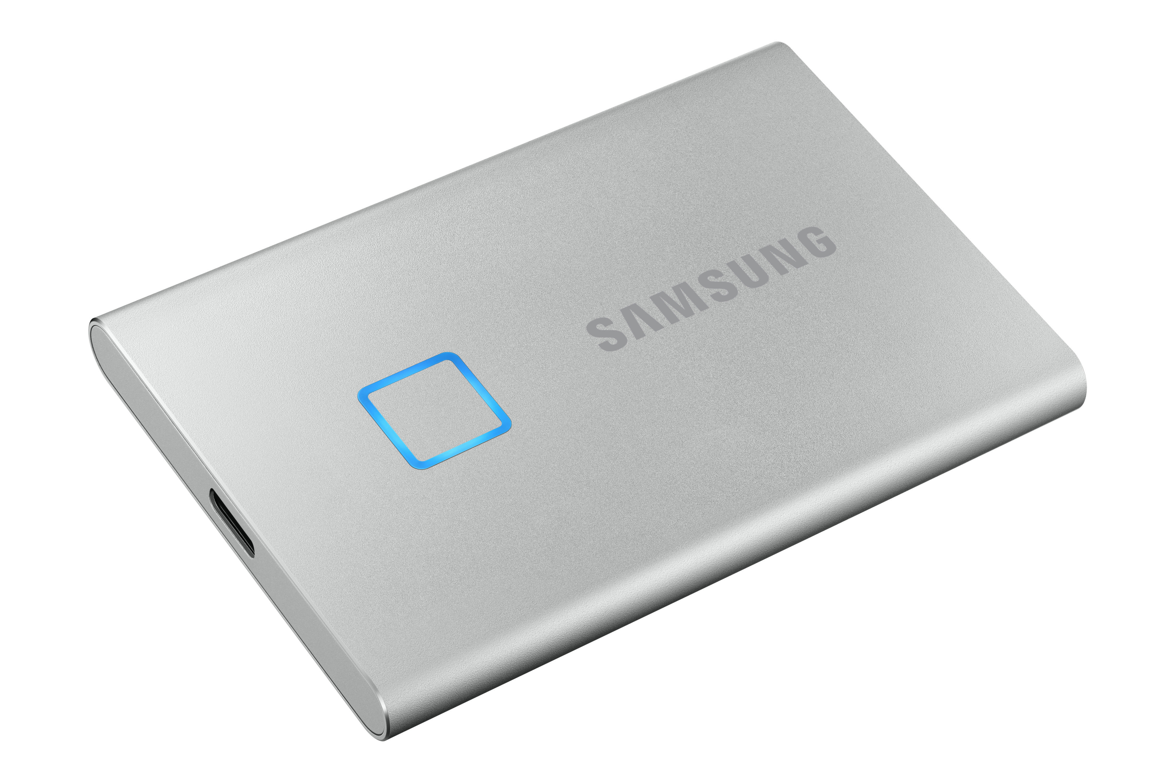 SAMSUNG Portable SSD T7 Touch Festplatte, 2 TB SSD, extern, Silber