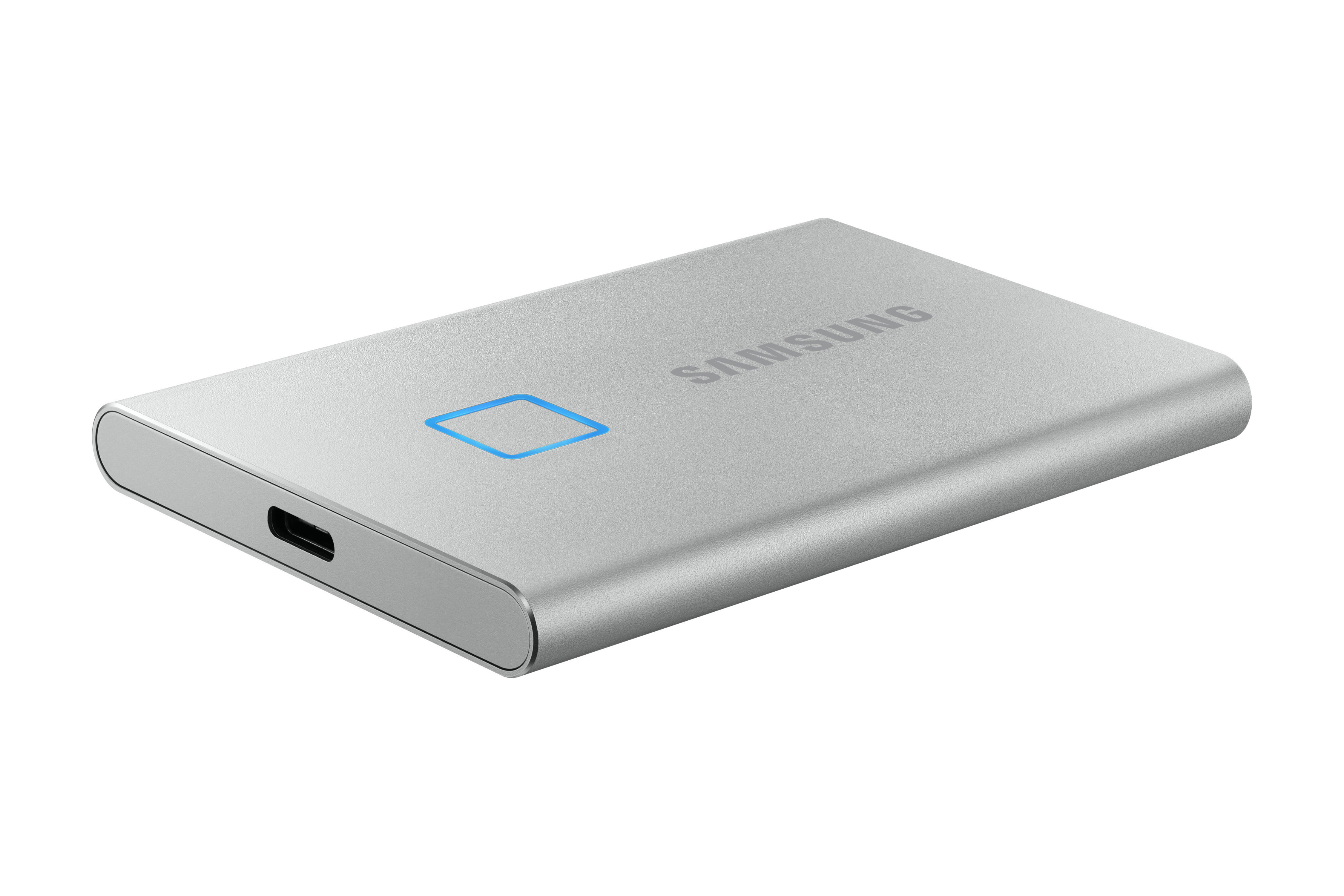 SAMSUNG Portable SSD T7 Touch Festplatte, 2 TB SSD, extern, Silber