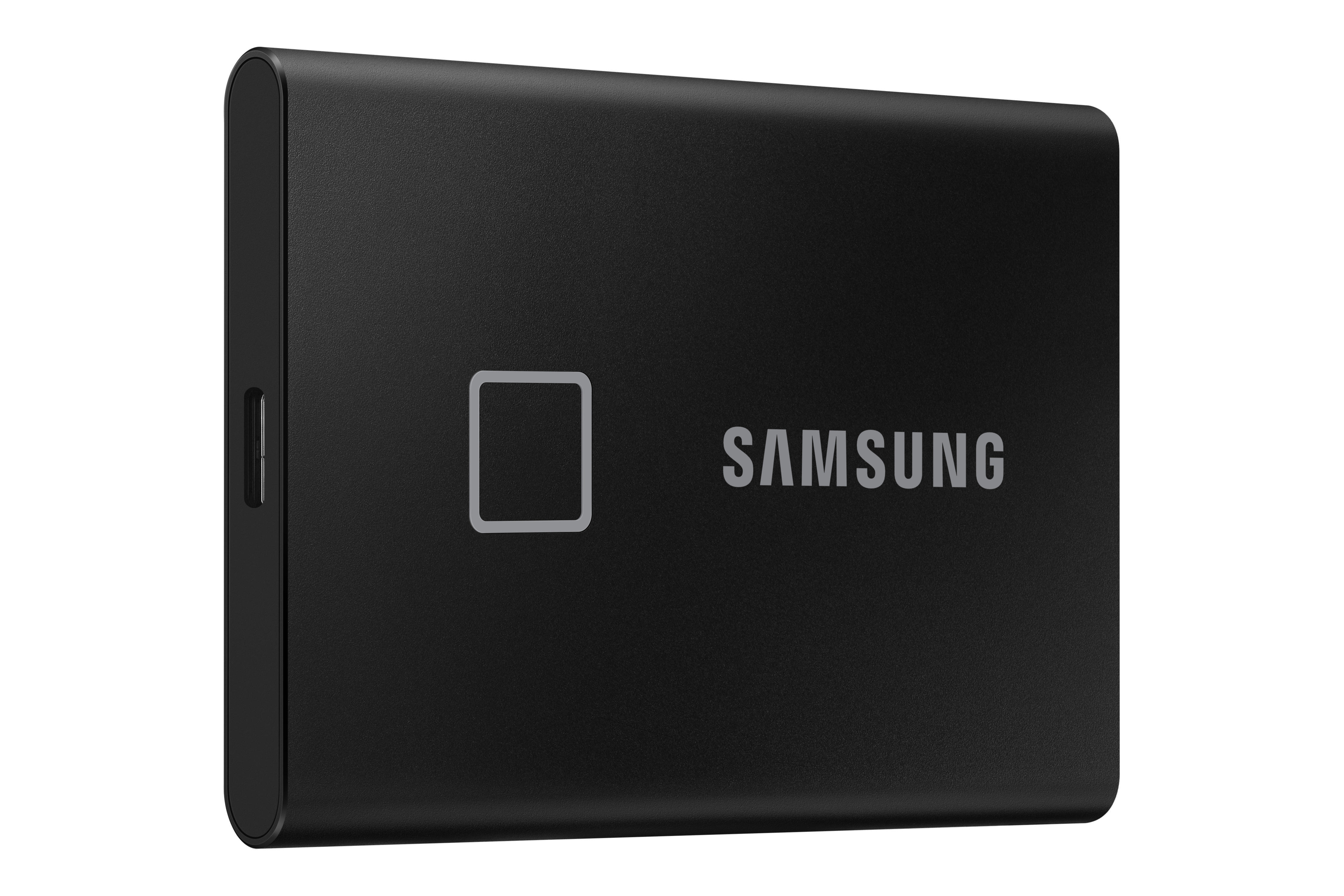 SAMSUNG Portable SSD T7 Touch Festplatte, 500 GB SSD, extern, Schwarz