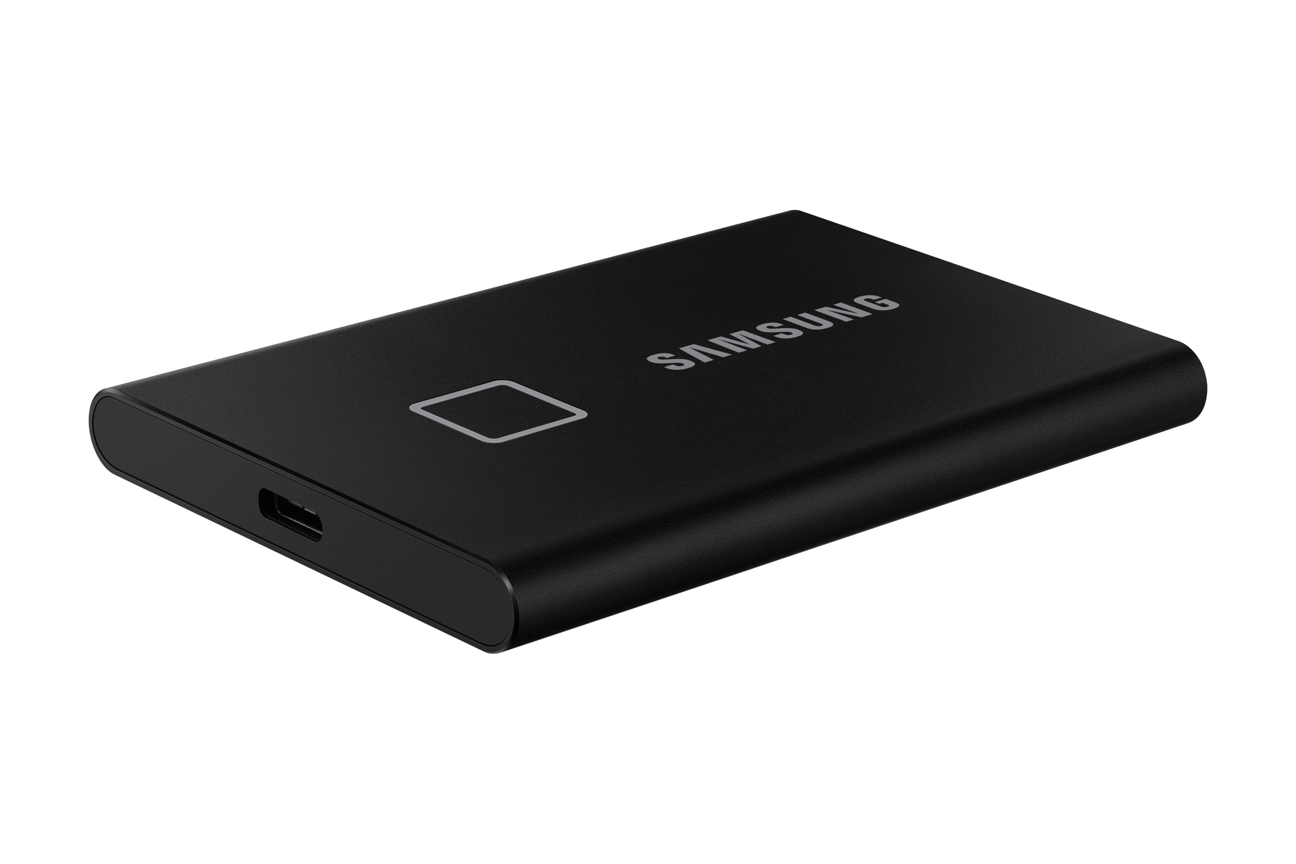SAMSUNG Portable SSD T7 Touch Festplatte, 500 GB SSD, extern, Schwarz