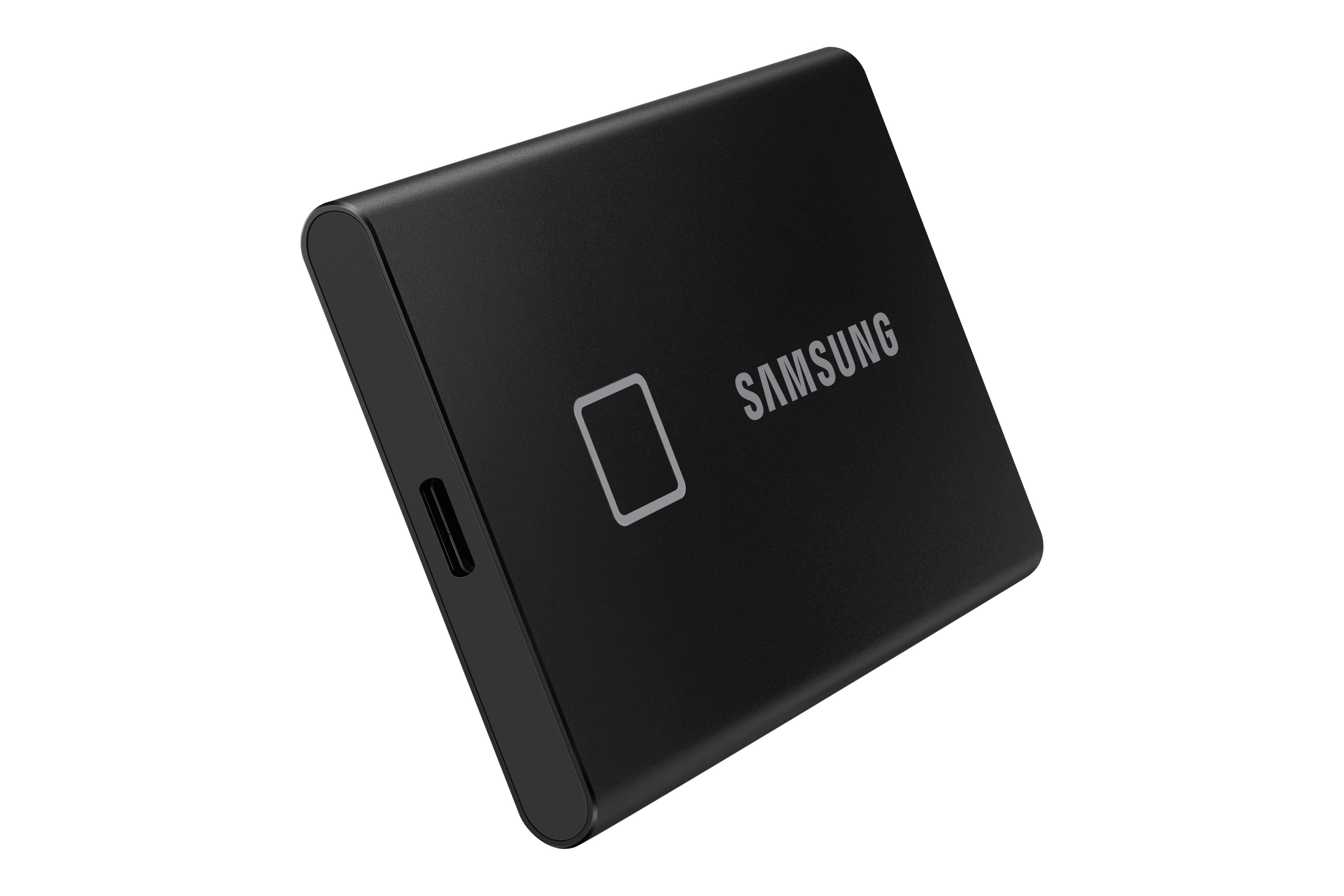 SAMSUNG Portable SSD T7 Touch Festplatte, 500 GB SSD, extern, Schwarz