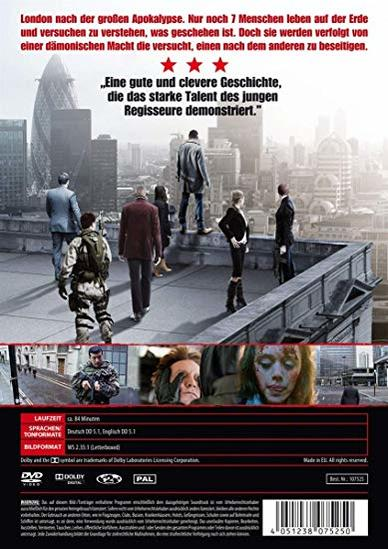 DVD-Cover mit einer Gruppe von Leuten auf einem Dach und Gesichtern am unteren Bildrand.