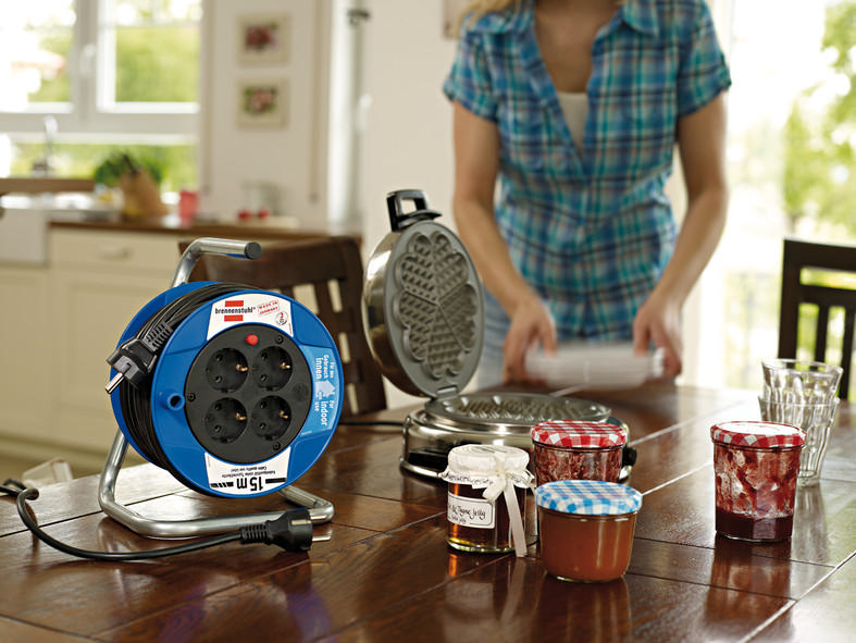 Brennenstuhl Baby Kabeltrommel 15m - 4 Steckdosen M Produktbild-Vorschau 5