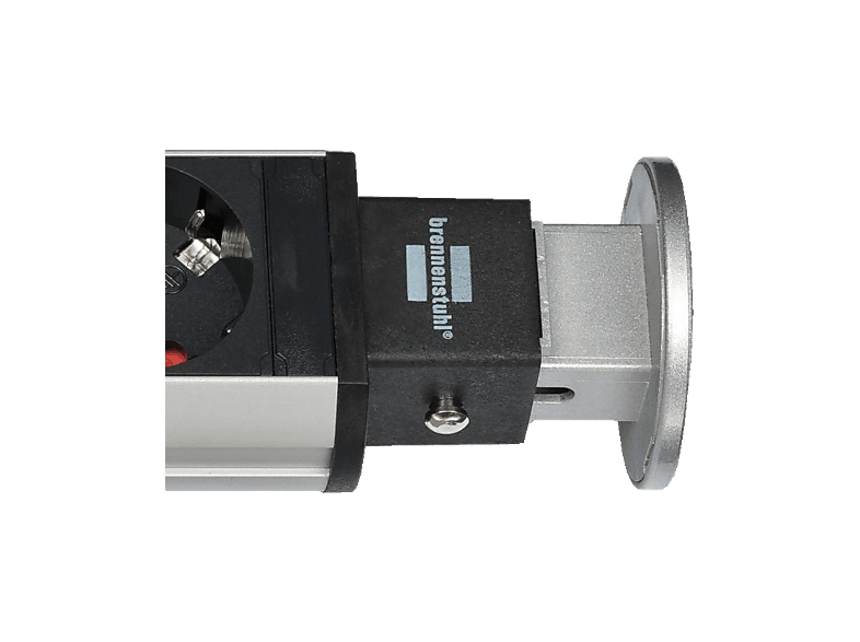 Brennenstuhl 1396200013 Steckdosenturm 3fach Aluminium, Schwarz Schutzkontakt 1 St.