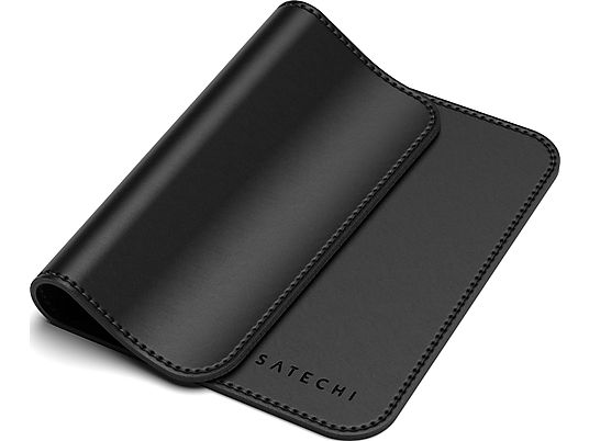 SATECHI Eco Leather - Tappetino per mouse (Nero)