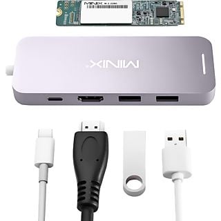 MINIX Hub Neo USB-C Grijs (NEO-S4GR)
