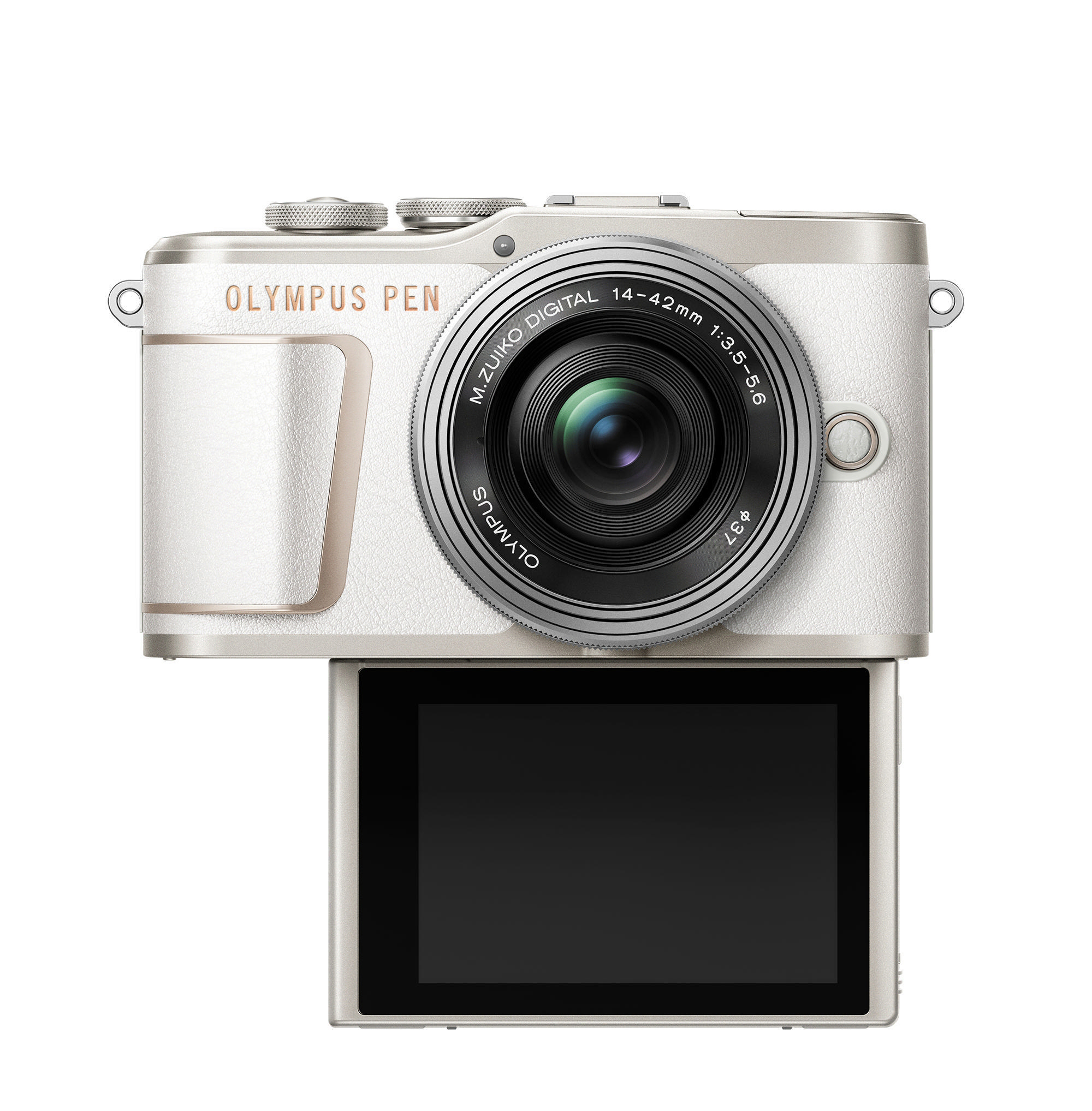 OLYMPUS PEN E-PL 10 Kit Systemkamera mit Objektiv 14-42mm, 7,6 cm Display Touchscreen, WLAN