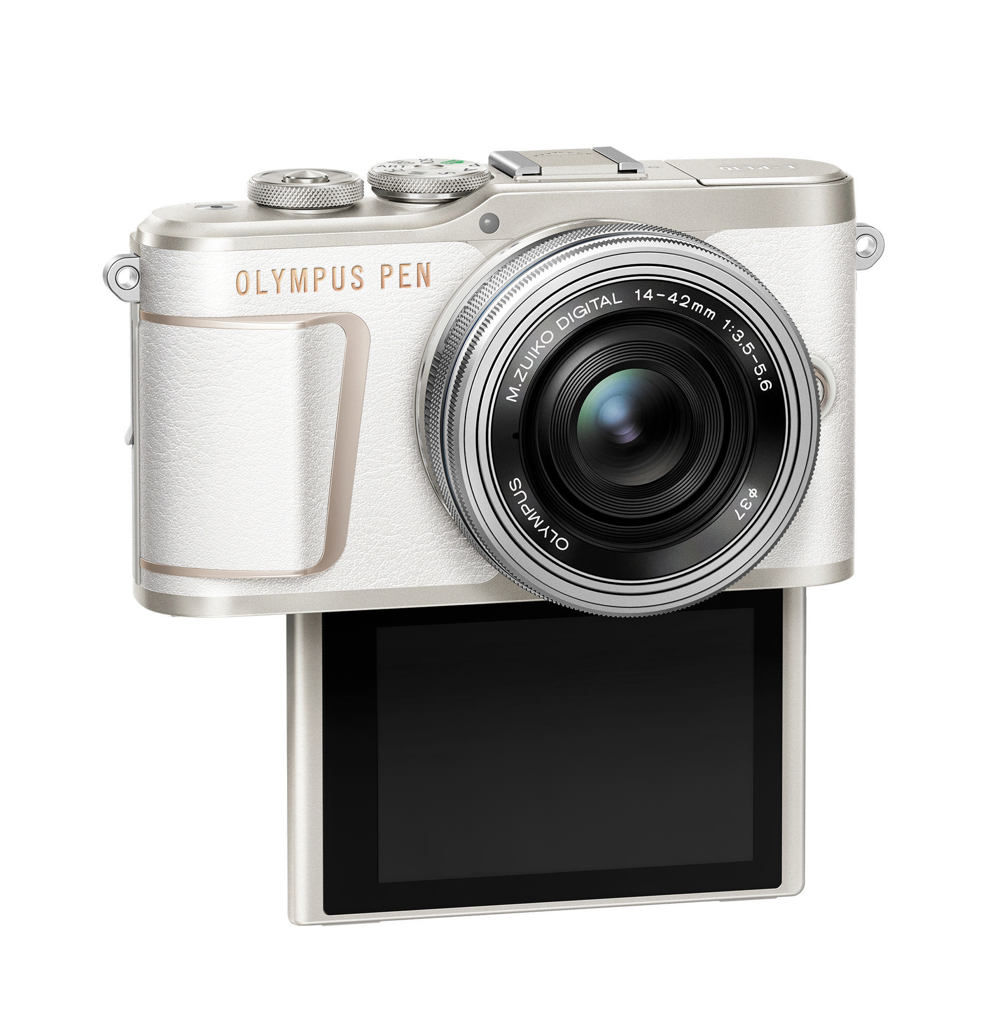 OLYMPUS PEN E-PL 10 Kit Systemkamera mit Objektiv 14-42mm, 7,6 cm Display Touchscreen, WLAN