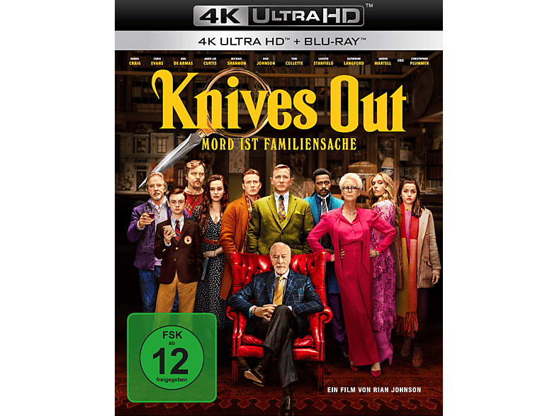 KNIVES OUT – MORD IST FAMILIENSACHE 4K Ultra HD Blu-ray + Blu-ray (FSK: 12)