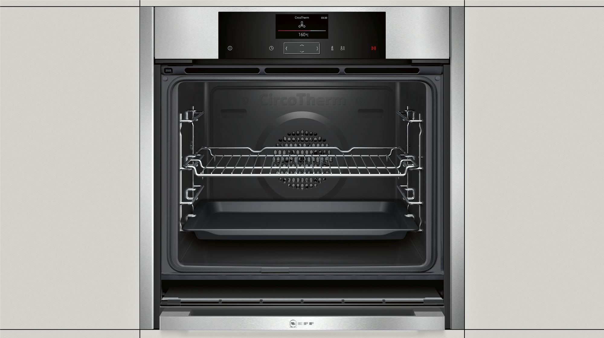 NEFF N 90 B55CS22N0, Backofen (Einbaugerät, 71 l, 596 mm breit), Slide&Hide