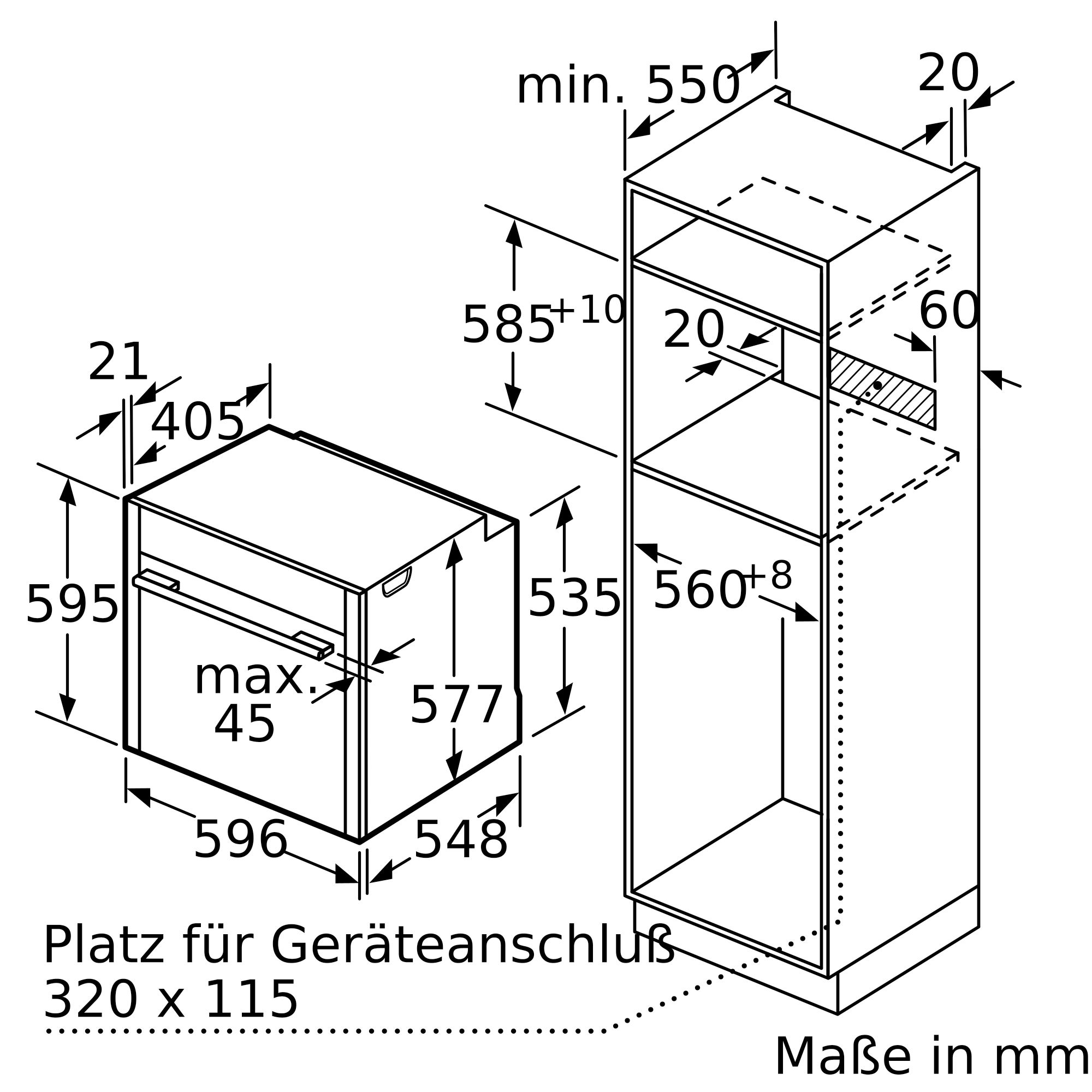 NEFF N 90 B55CS22N0, Backofen (Einbaugerät, 71 l, 596 mm breit), Slide&Hide