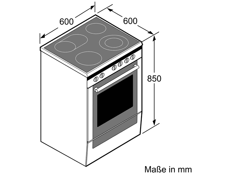SIEMENS HK9S5A240 Standherd (EEK A, Elektrokochfeld, 66 l)