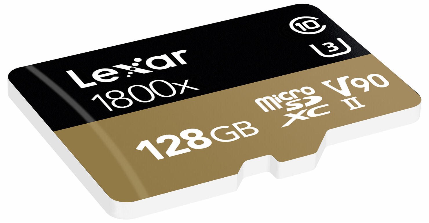 LEXAR microSDXC Card Professional 1800x UHS-II U3, Micro-SDXC Speicherkarte, 128 GB, 270 MB/s