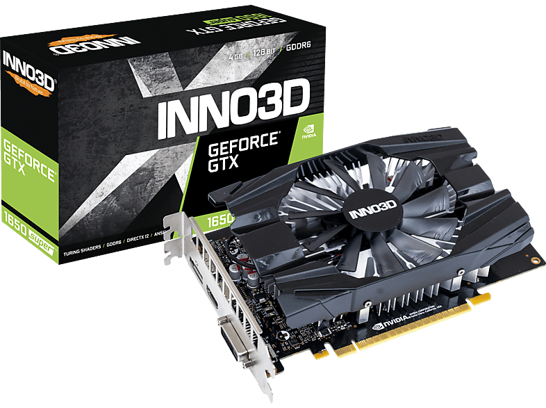 INNO3D GeForce® GTX 1650 SUPER™ Compact 4GB (N165S1-04D6-1720VA29) (NVIDIA, Grafikkarte)