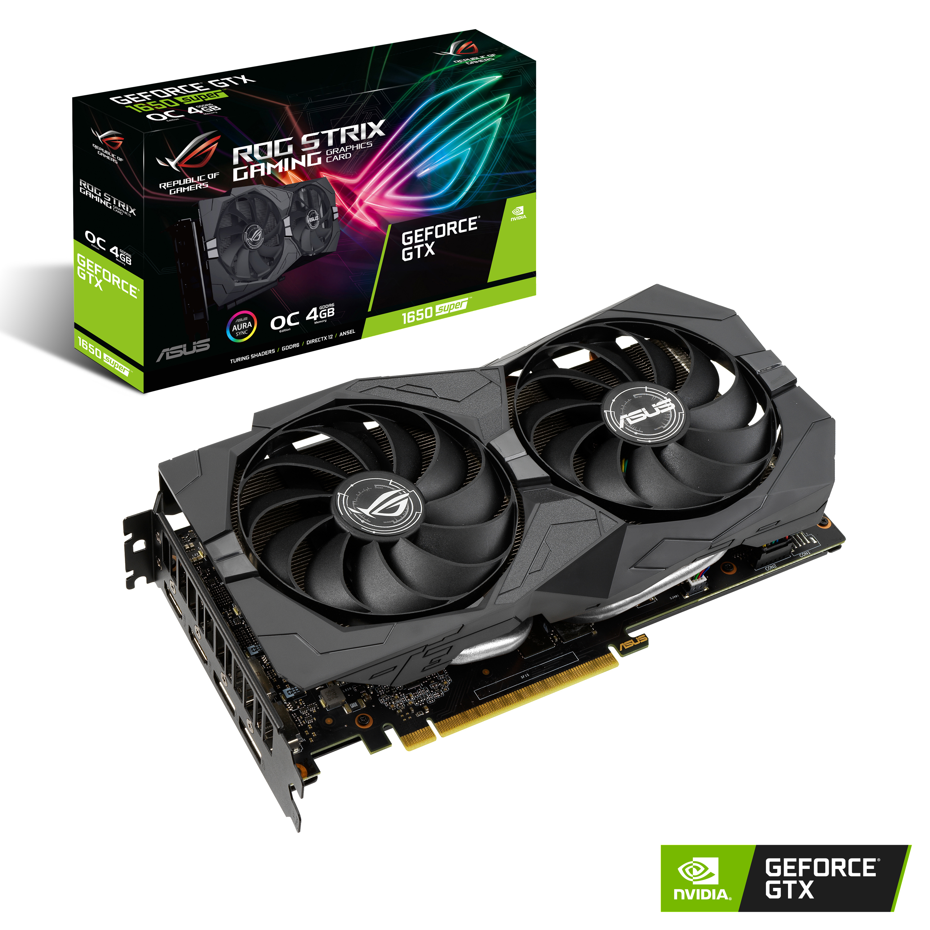 ASUS GeForce® GTX 1650 SUPER™ Rog Strix Gaming OC 4GB (90YV0E10-M0NA00) (NVIDIA, Grafikkarte)