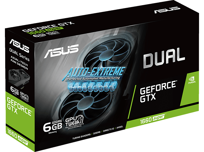 Grafikkarte ASUS Geforce® GTX 1660 SUPER™ Dual Evo 6GB (90YV0DS5-M0NA00 ...