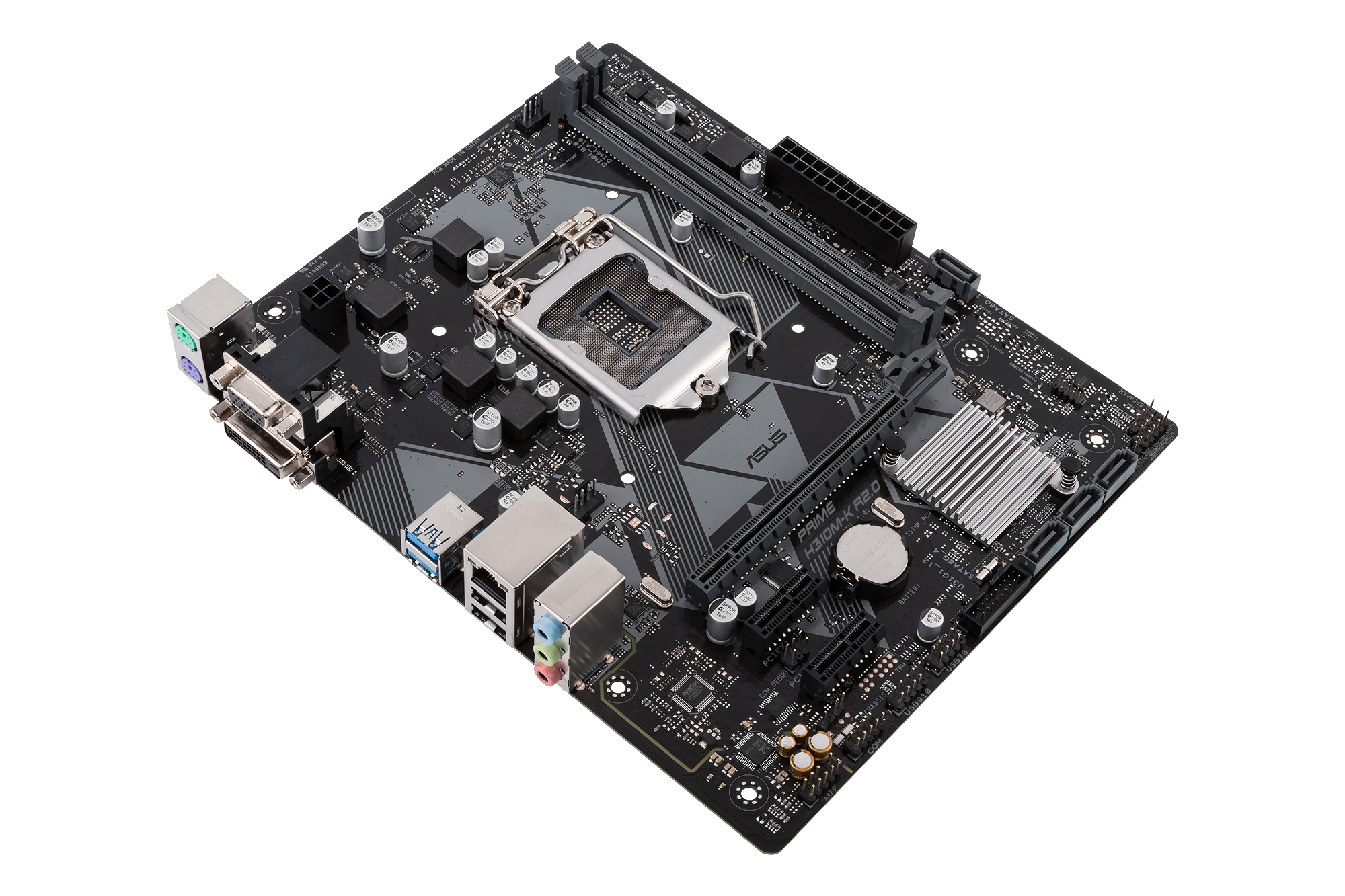 ASUS Prime H310M-K R2.0 Mainboard Schwarz