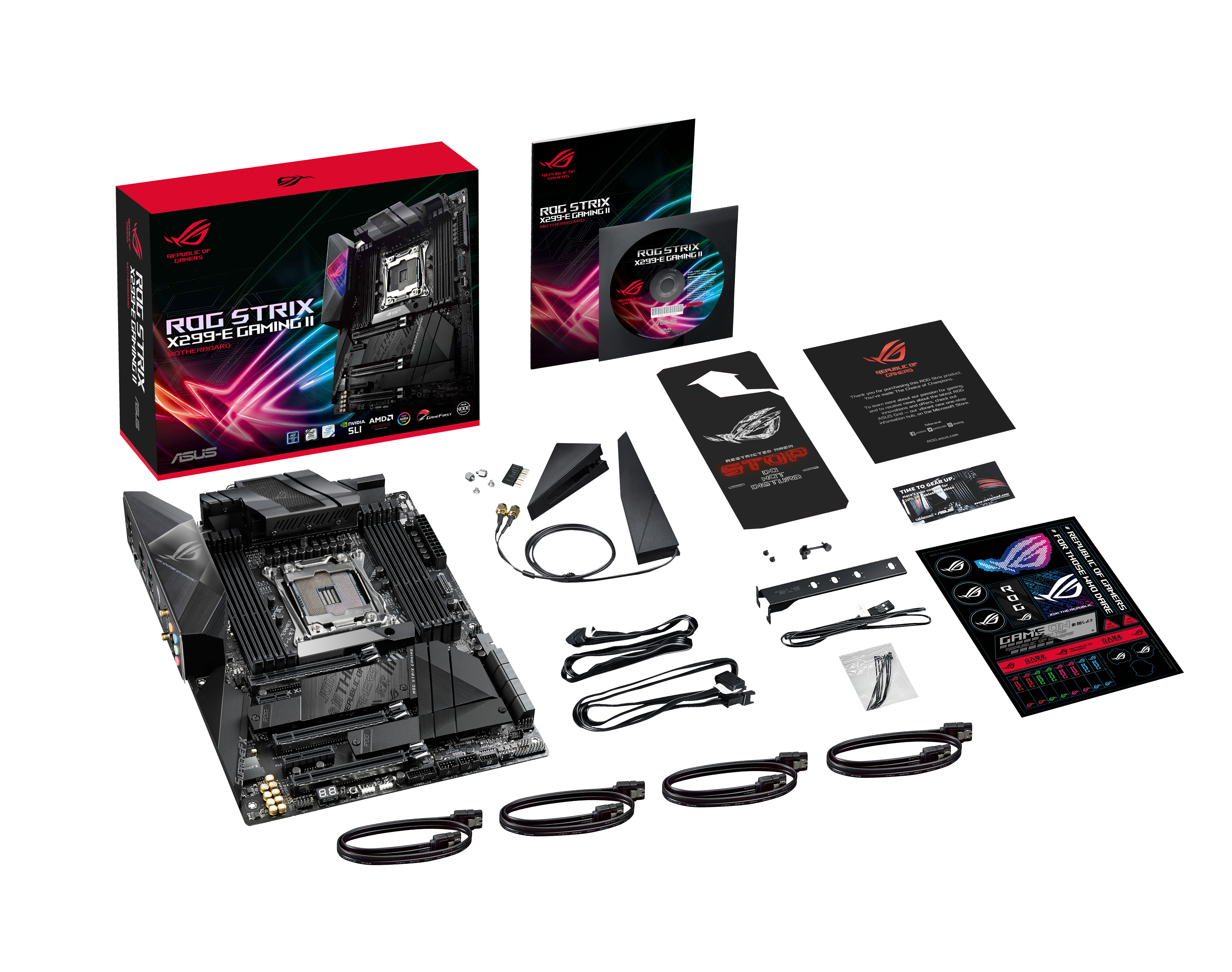 ASUS Rog Strix X299-E Gaming II Mainboard Schwarz