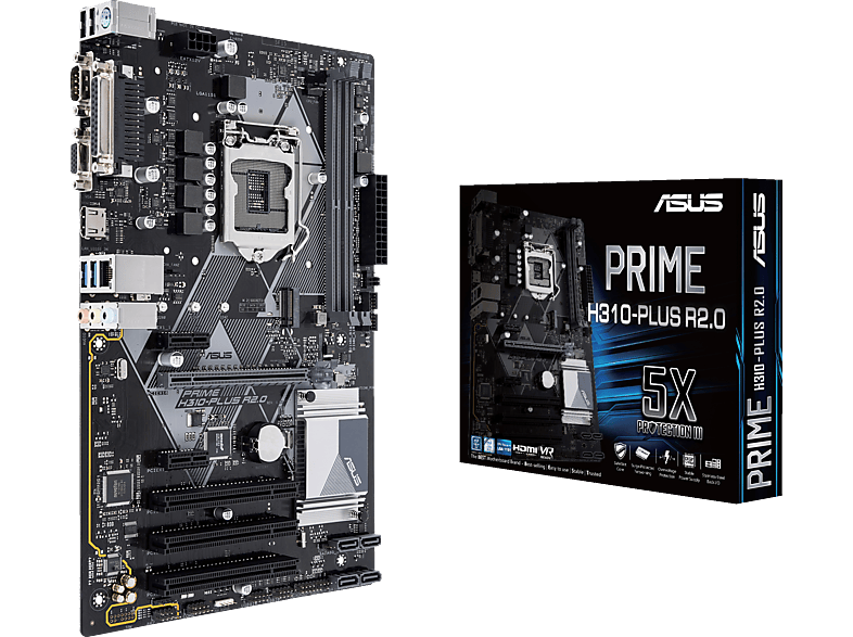 ASUS Prime H310-Plus Mainboard Schwarz ATX Mainboards | MediaMarkt