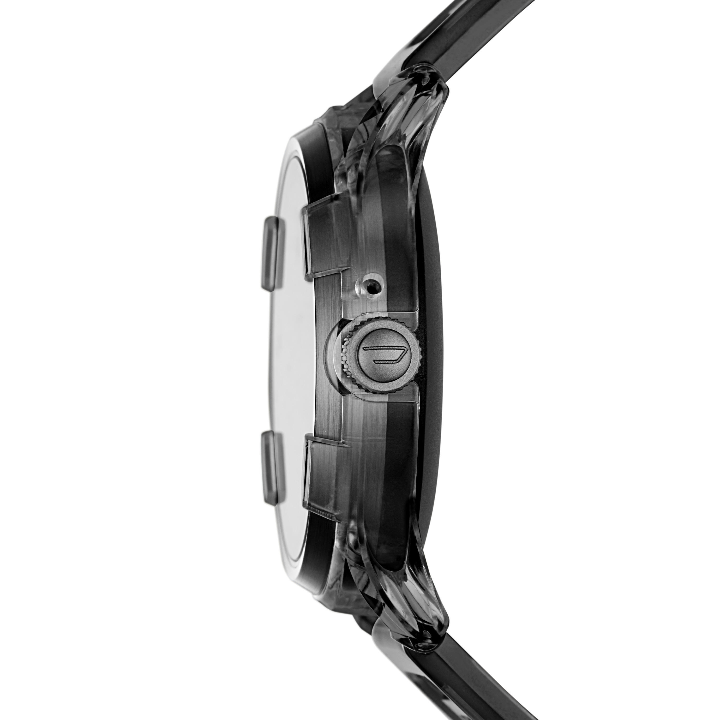 DIESEL Fadelite Smartwatch Aluminium/Nylon Silikon, 190 +/- 5 mm, Transparent / Smoke