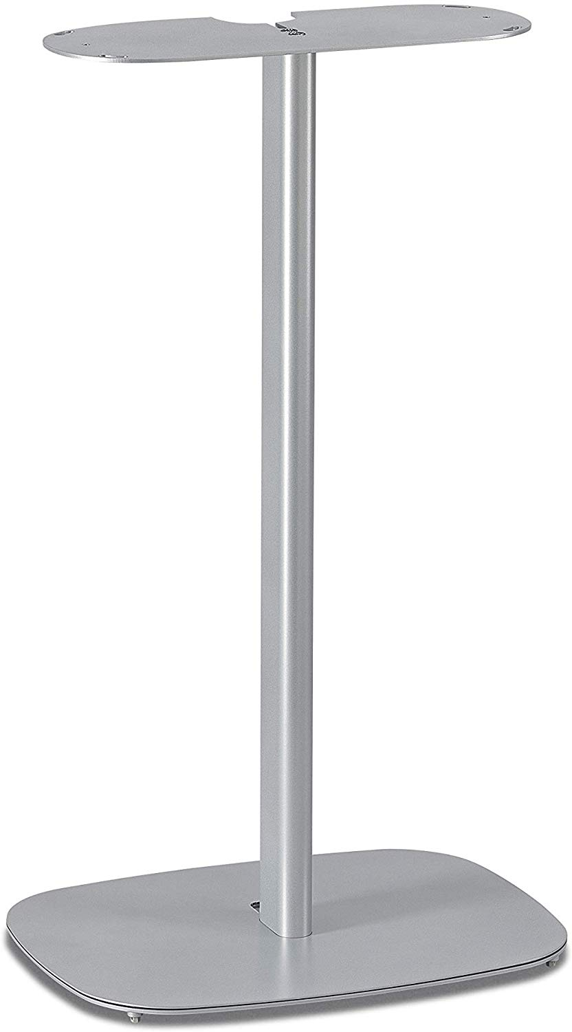 Zilveren standaard voor koptelefoons of andere items.