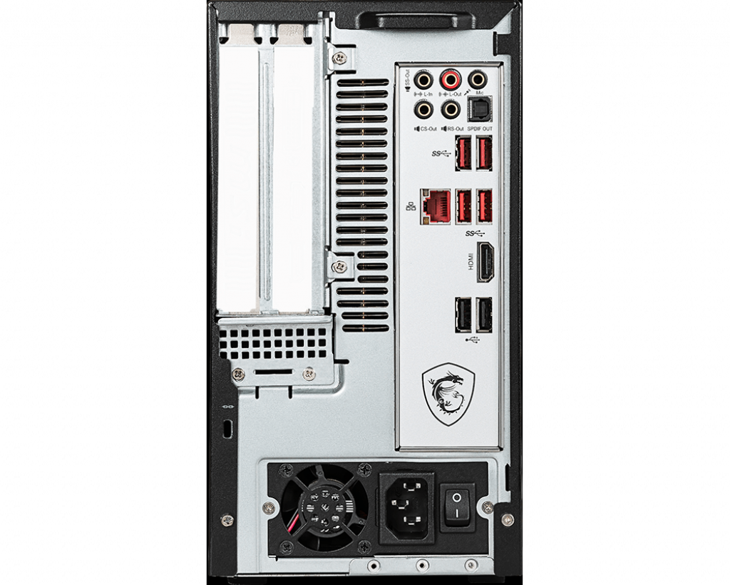 PC gaming - MSI Infinite S 9SI-039EU, Intel® Core™ i5-9400F, 8 GB, 128GB SSD + 1TB, GTX 1660Ti iTX, W10, Negro