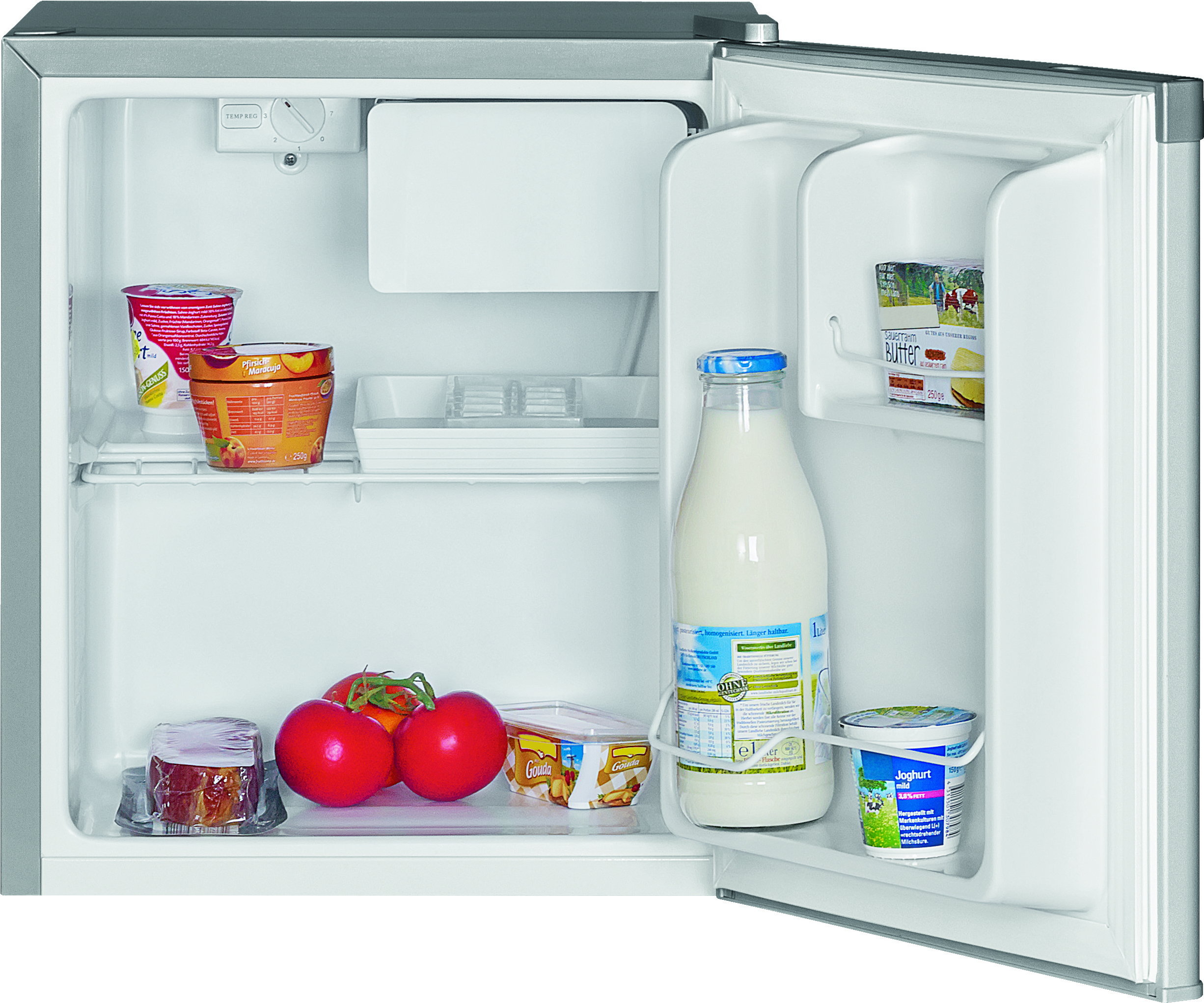 BOMANN KB 389 Kühlschrank (43 l, E, 510 mm hoch, Silber)