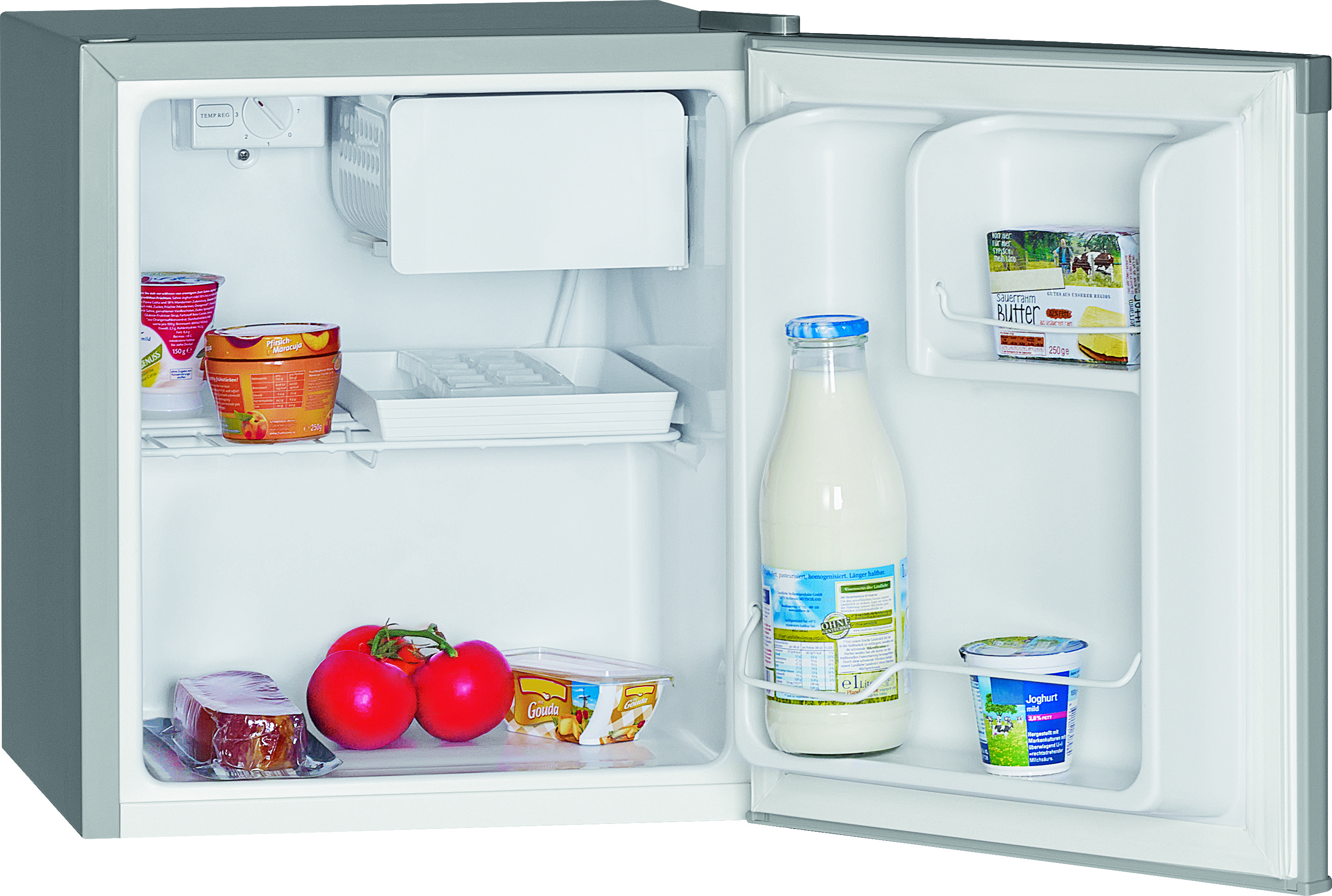 BOMANN KB 389 Kühlschrank (43 l, E, 510 mm hoch, Silber)