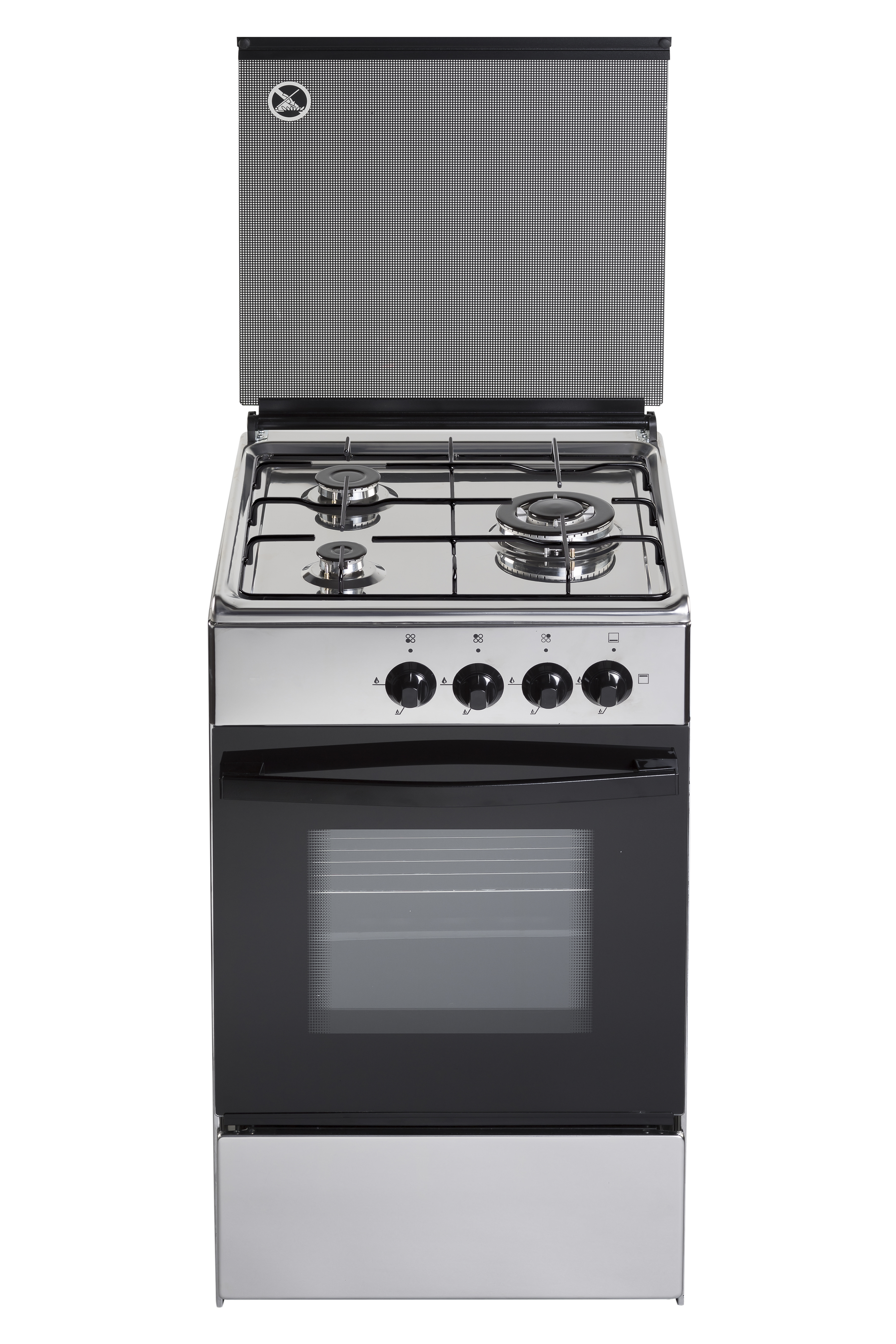 Cocina Jocel Jfg 3 inox quemadores a gas horno con