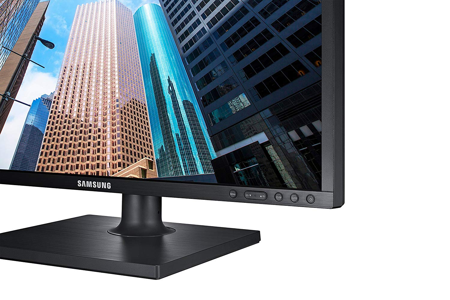 Monitor - Samsung S22E450F, 21.5", Full HD, 5 ms, DVI-D, HDMI, 2xUSB, 250 cd/m², Altura regulable, Negro