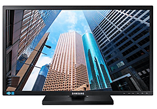 Monitor - Samsung S22E450F, 21.5", Full HD, 5 ms, DVI-D, HDMI, 2xUSB, 250 cd/m², Altura regulable, Negro