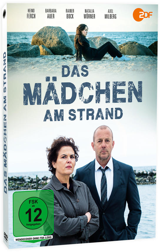 DVD-Cover mit einer Frau am Strand, zwei Personen im Vordergrund. Der Filmtitel ist auf Deutsch.