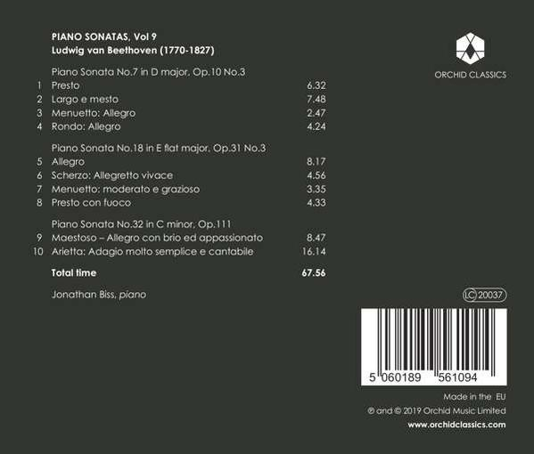 Jonathan Biss - Beethoven Klaviersonaten Vol.8  - (CD)
