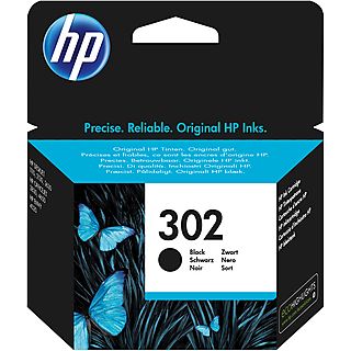 Cartucho de tinta - HP 302, Negro, F6U66AE