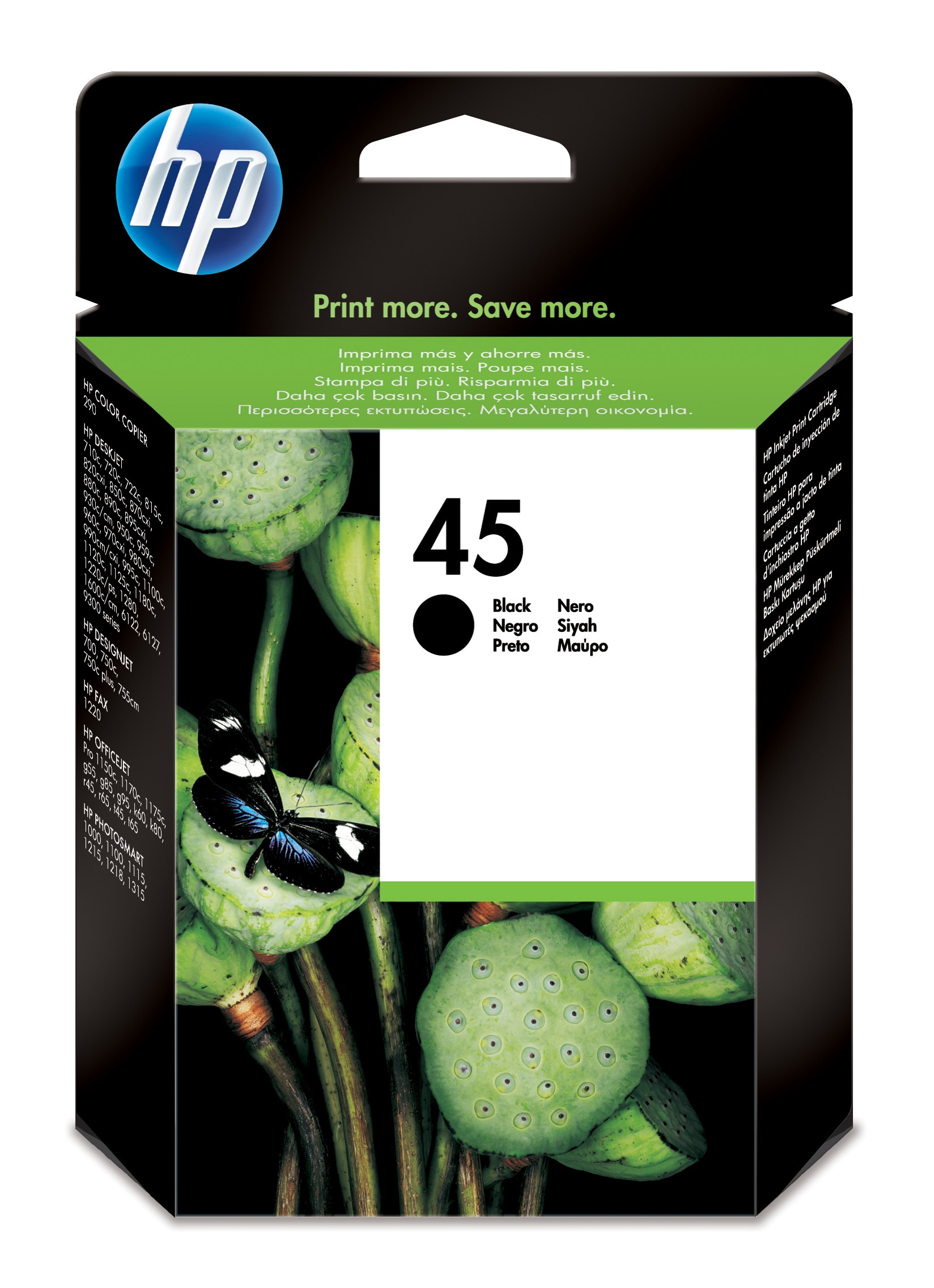 Cartucho de tinta - HP 45, Negro
