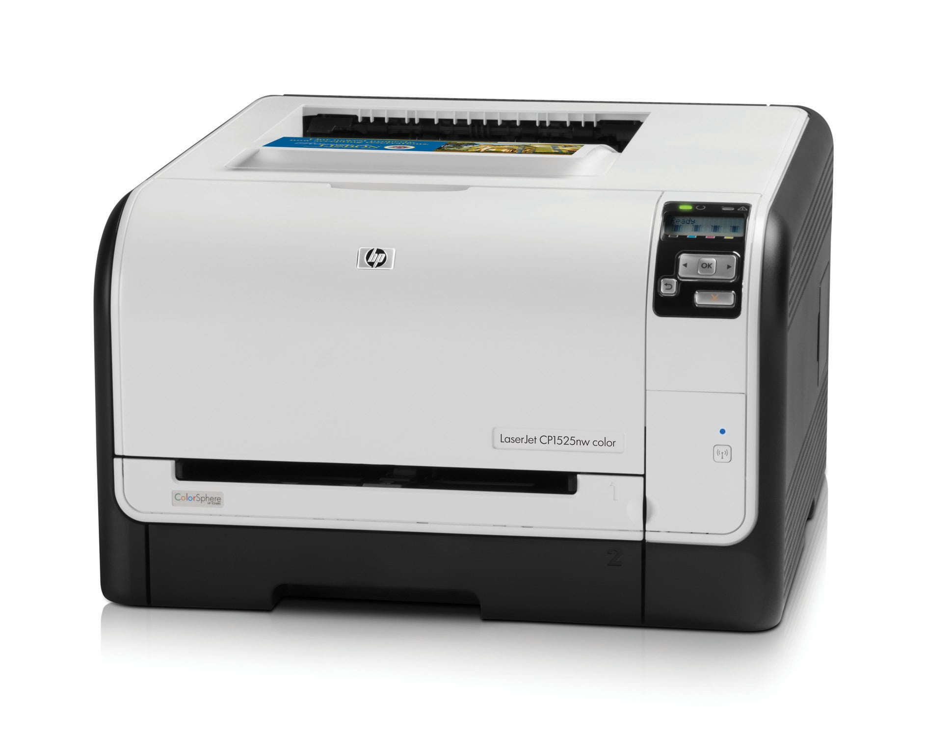 Impresora láser - HP LaserJet Pro Color CP 1525 NW, WiFi, USB